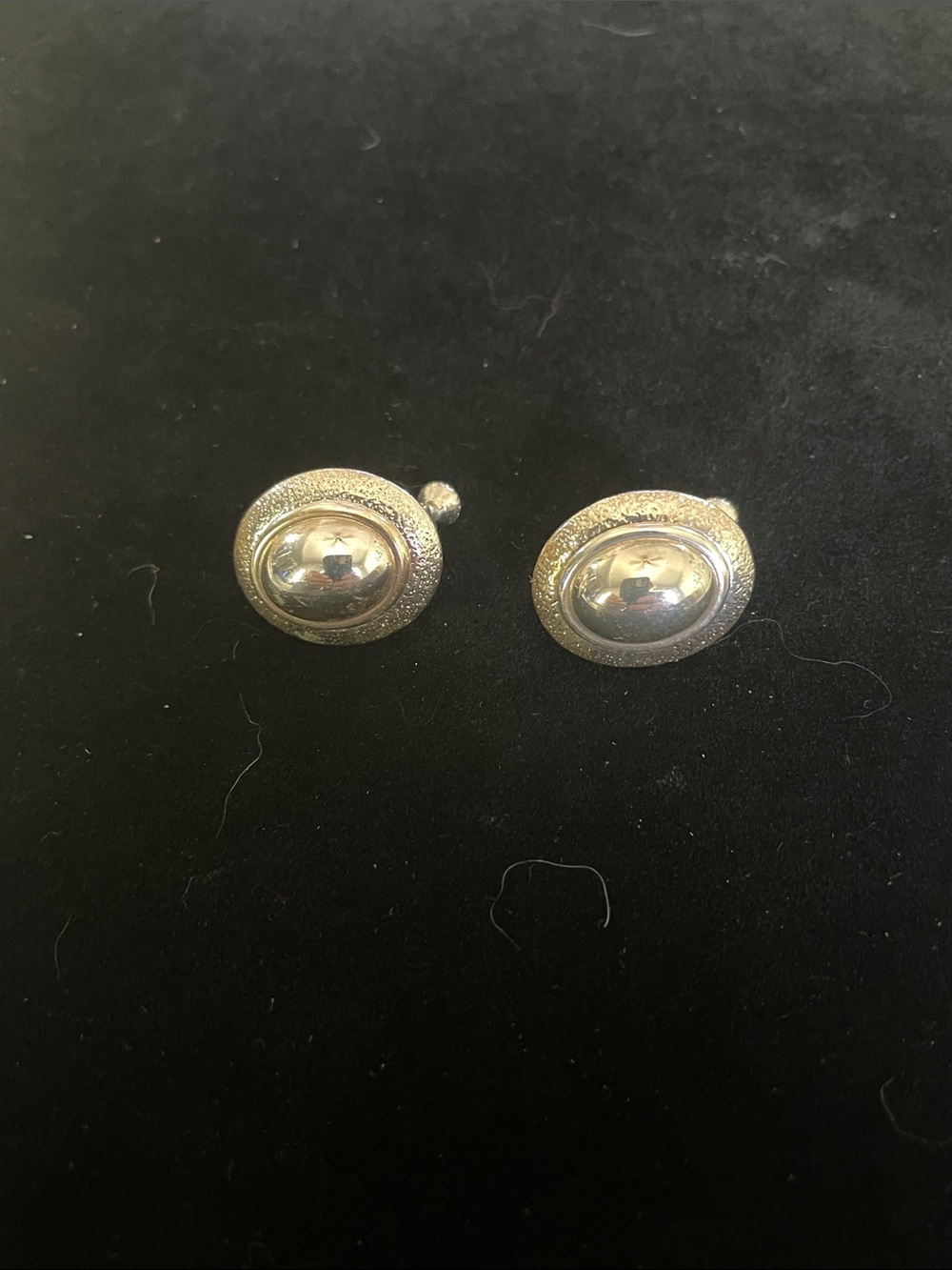 Classic Silver-Tone Dome Clip On Earrings - Polished Silver Finish